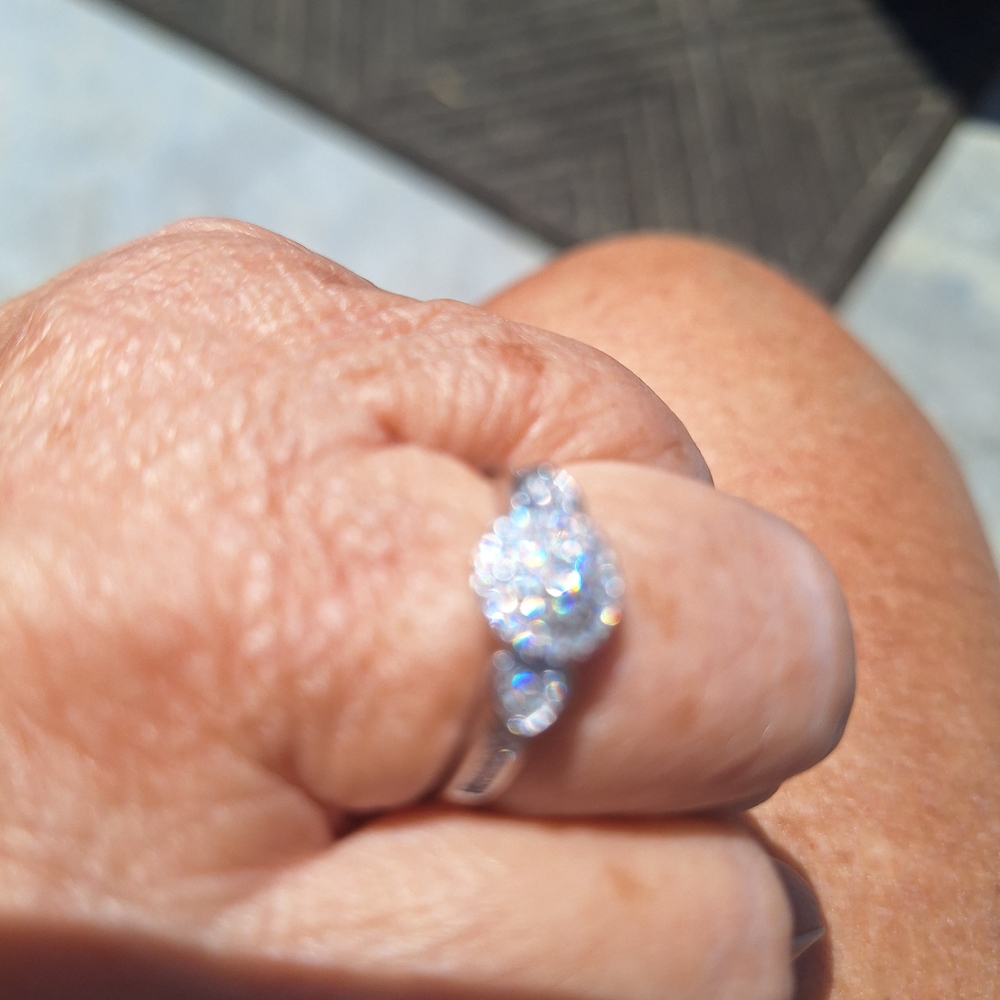Moissanite Silver Ring - image 3